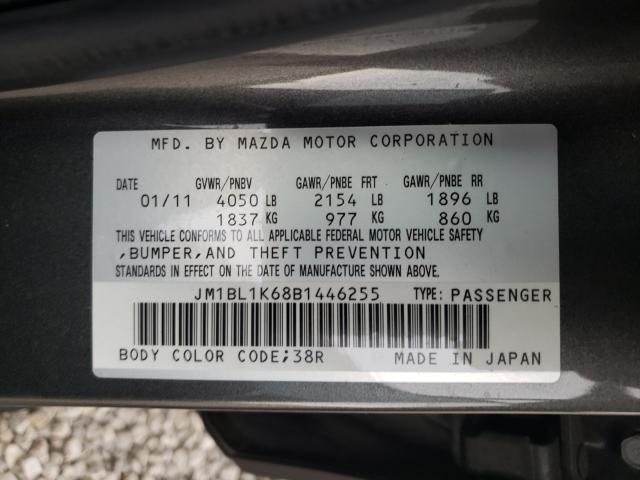 Photo 9 VIN: JM1BL1K68B1446255 - MAZDA 3 S 