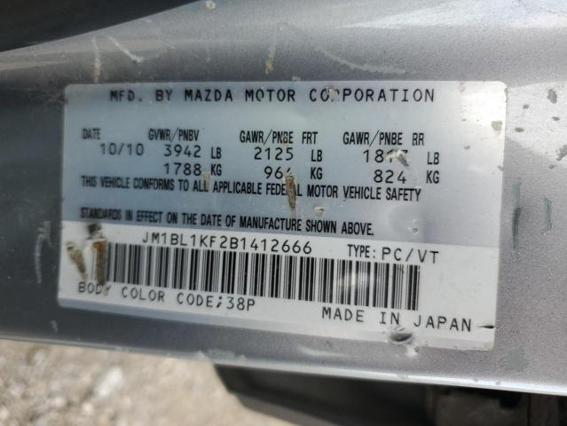 Photo 11 VIN: JM1BL1KF2B1412666 - MAZDA 3 I 