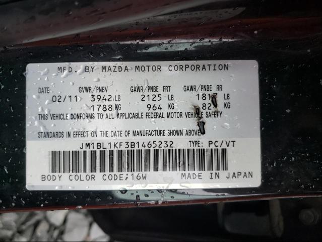 Photo 9 VIN: JM1BL1KF3B1465232 - MAZDA 3 I 