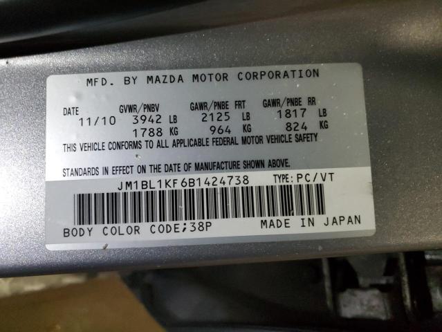 Photo 11 VIN: JM1BL1KF6B1424738 - MAZDA 3 