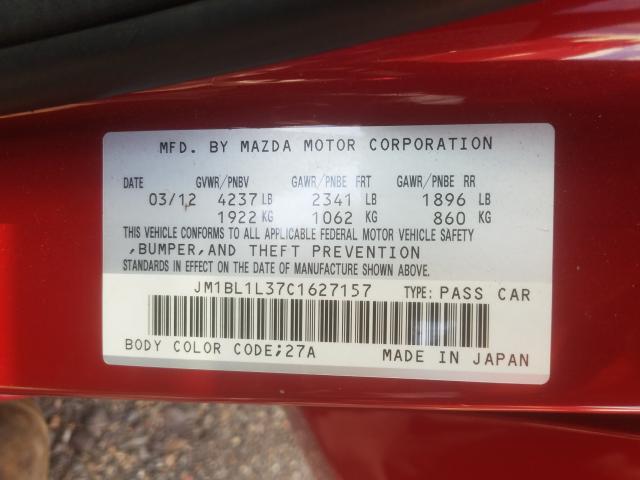 Photo 9 VIN: JM1BL1L37C1627157 - MAZDA SPEED 3 