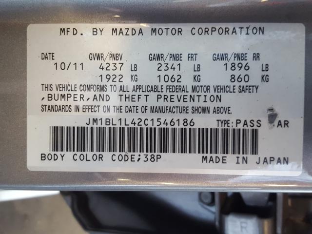 Photo 9 VIN: JM1BL1L42C1546186 - MAZDA SPEED 3 