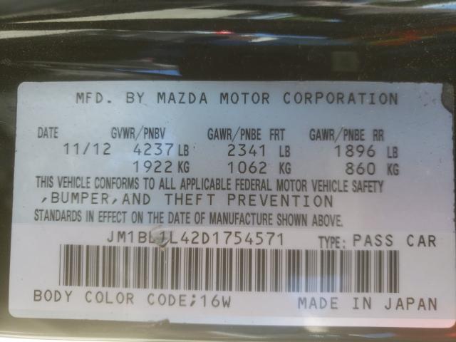 Photo 9 VIN: JM1BL1L42D1754571 - MAZDA SPEED 3 