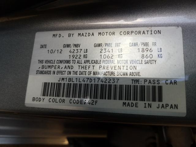 Photo 9 VIN: JM1BL1L47D1742237 - MAZDA SPEED 3 