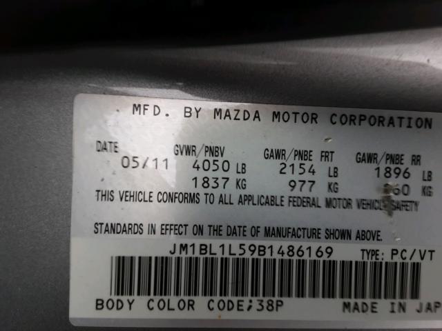 Photo 8 VIN: JM1BL1L59B1486169 - MAZDA 3 