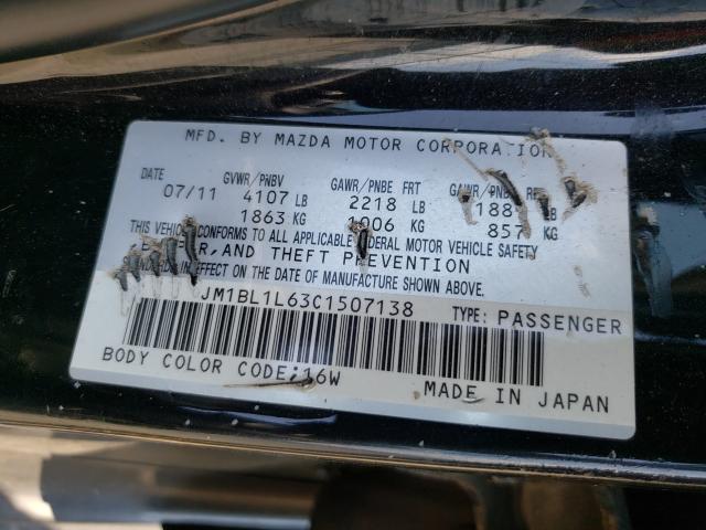 Photo 9 VIN: JM1BL1L63C1507138 - MAZDA 3 S 