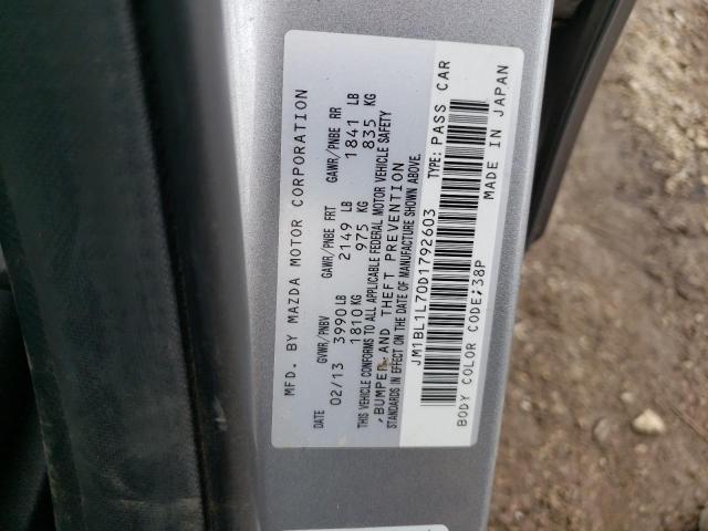 Photo 11 VIN: JM1BL1L70D1792603 - MAZDA 3 I 