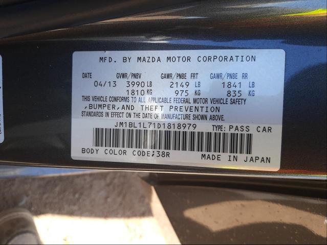 Photo 9 VIN: JM1BL1L71D1818979 - MAZDA 3 I 