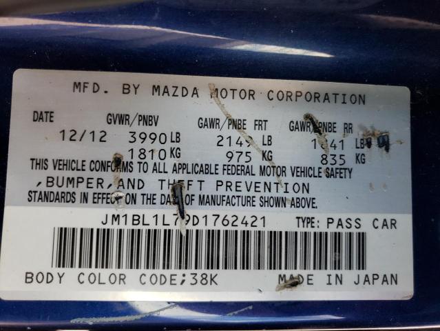 Photo 11 VIN: JM1BL1L79D1762421 - MAZDA 3 I 