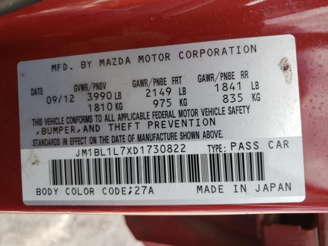 Photo 9 VIN: JM1BL1L7XD1730822 - MAZDA 3 I 