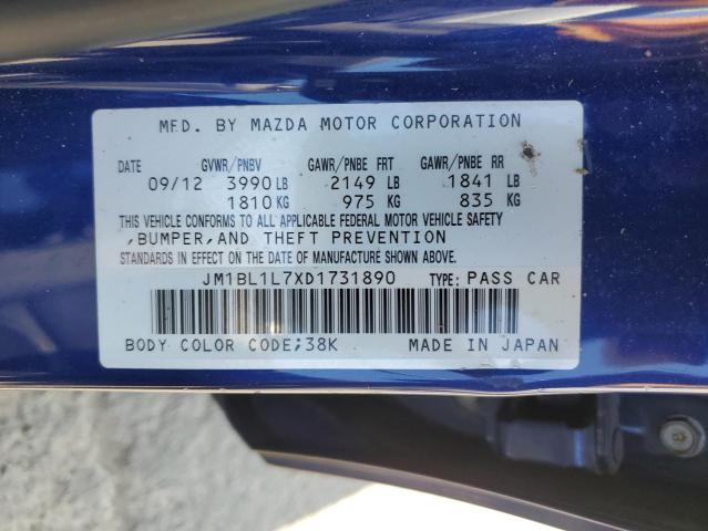 Photo 11 VIN: JM1BL1L7XD1731890 - MAZDA 3 