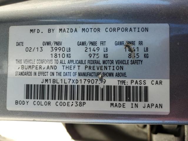 Photo 12 VIN: JM1BL1L7XD1790759 - MAZDA 3 