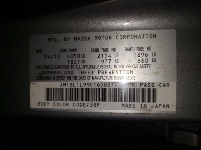 Photo 9 VIN: JM1BL1L99C1650377 - MAZDA 3 