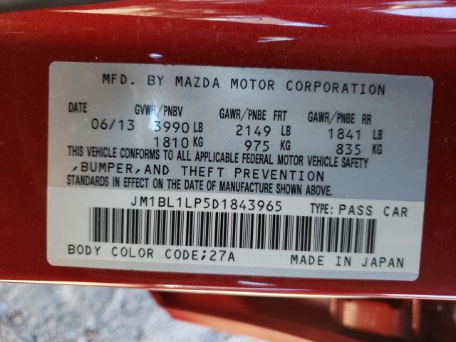 Photo 9 VIN: JM1BL1LP5D1843965 - MAZDA 3 