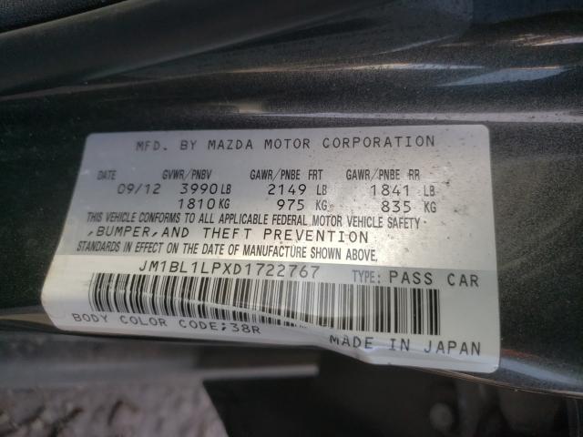 Photo 9 VIN: JM1BL1LPXD1722767 - MAZDA 3 I 