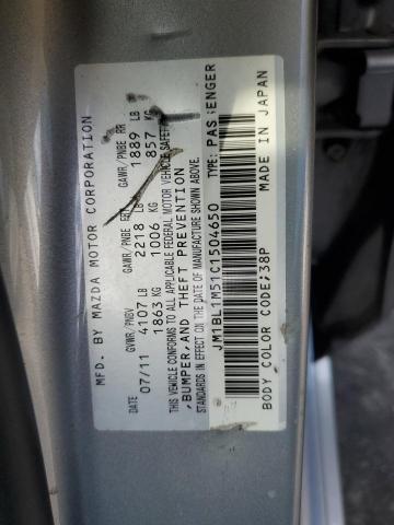 Photo 11 VIN: JM1BL1M51C1504650 - MAZDA MAZDA3 