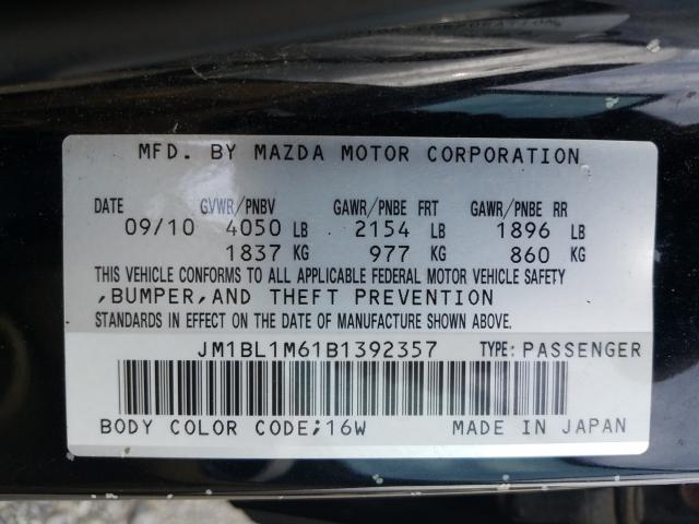 Photo 9 VIN: JM1BL1M61B1392357 - MAZDA 3 S 