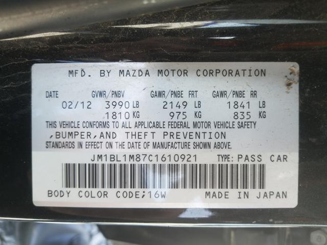 Photo 9 VIN: JM1BL1M87C1610921 - MAZDA 3 I 