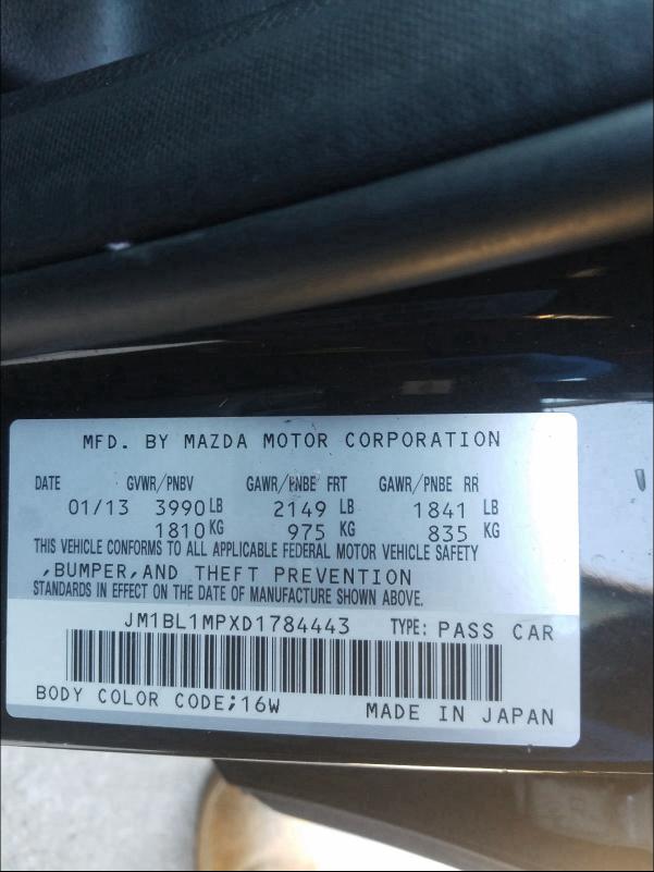 Photo 9 VIN: JM1BL1MPXD1784443 - MAZDA 3 I 