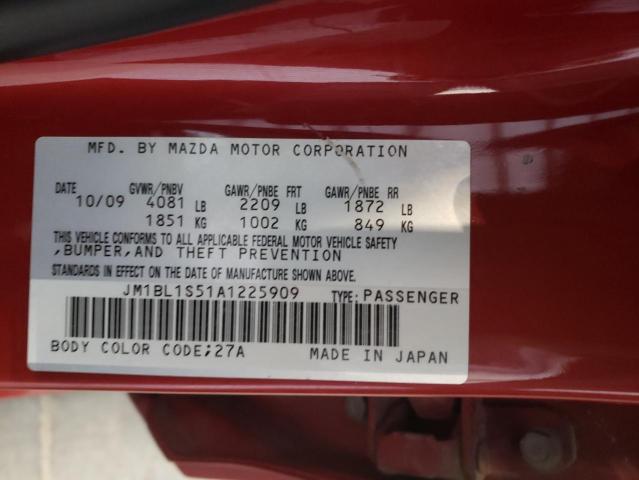 Photo 9 VIN: JM1BL1S51A1225909 - MAZDA 3 S 