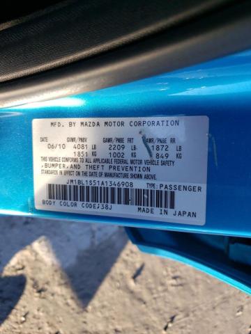 Photo 9 VIN: JM1BL1S51A1346908 - MAZDA 3 S 