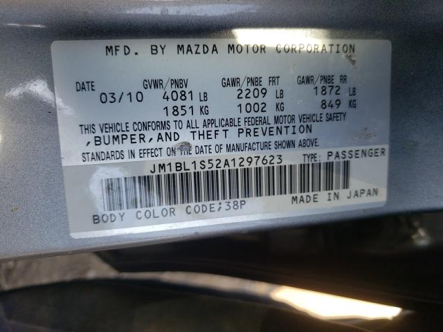 Photo 9 VIN: JM1BL1S52A1297623 - MAZDA 3 S 