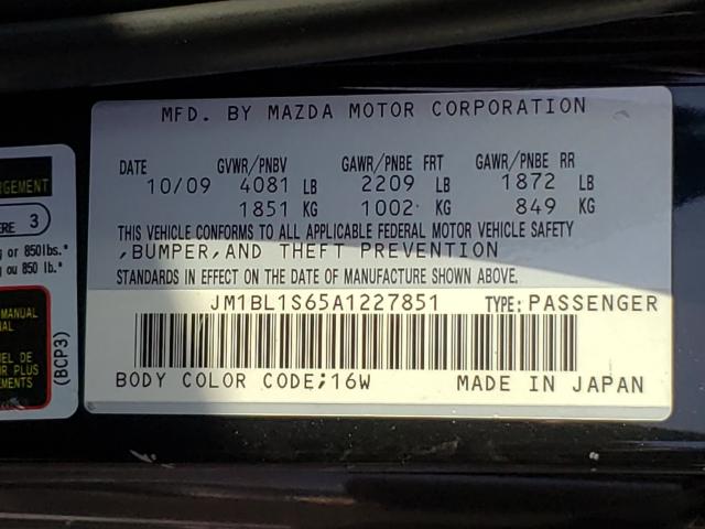 Photo 9 VIN: JM1BL1S65A1227851 - MAZDA 3 S 