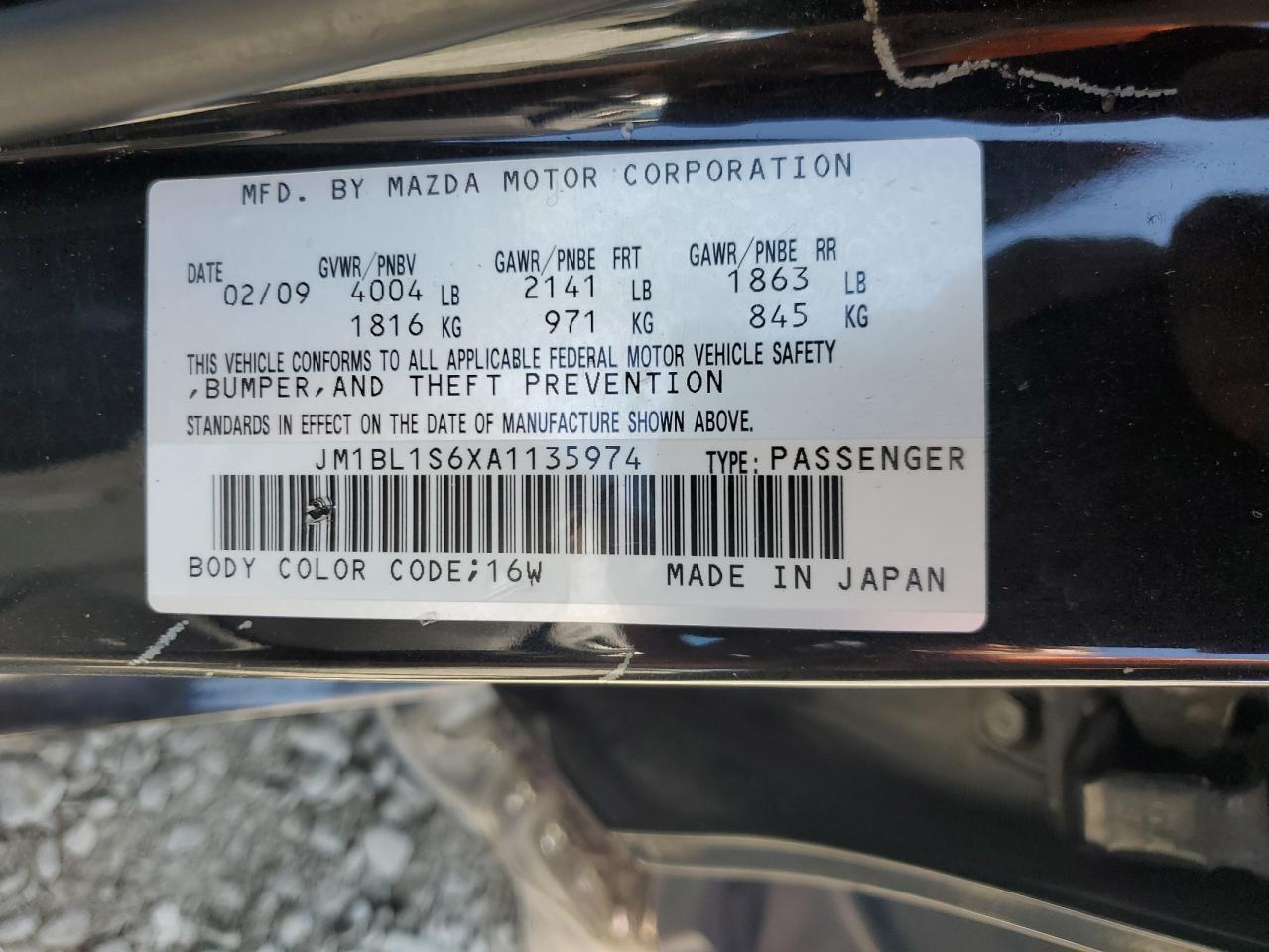 Photo 11 VIN: JM1BL1S6XA1135974 - MAZDA 3 