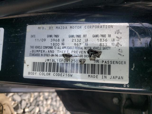 Photo 9 VIN: JM1BL1SF0A1250325 - MAZDA 3 I 