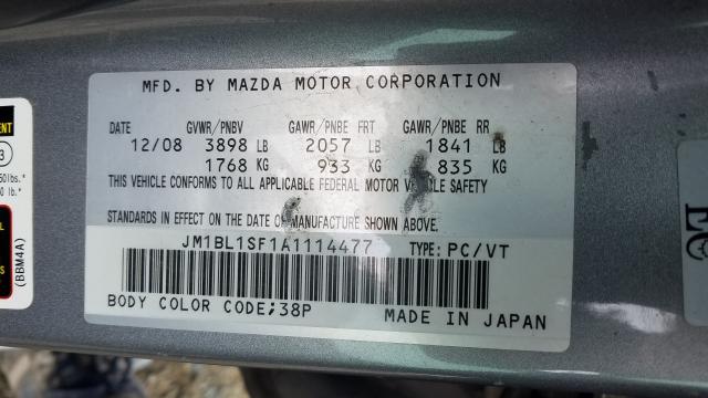 Photo 8 VIN: JM1BL1SF1A1114477 - MAZDA 3 I 