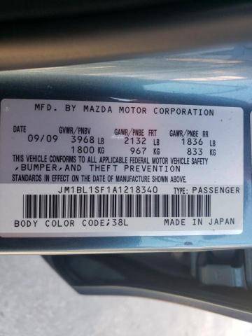 Photo 9 VIN: JM1BL1SF1A1218340 - MAZDA 3 I 