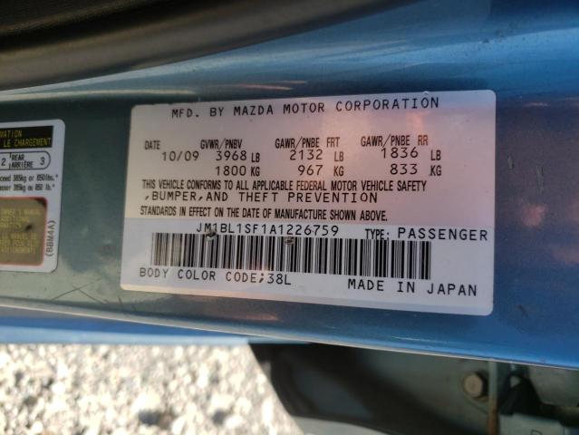 Photo 11 VIN: JM1BL1SF1A1226759 - MAZDA 3 