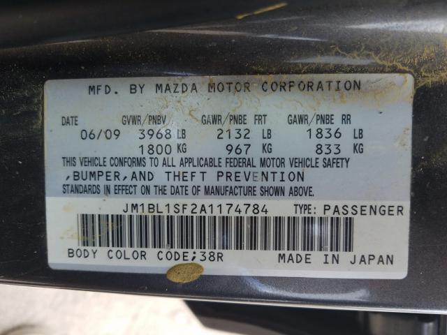 Photo 9 VIN: JM1BL1SF2A1174784 - MAZDA 3 I 