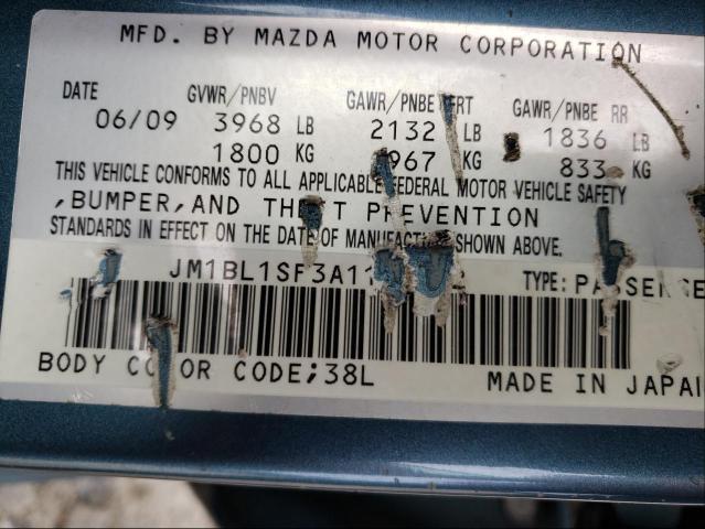 Photo 9 VIN: JM1BL1SF3A1168282 - MAZDA 3 I 