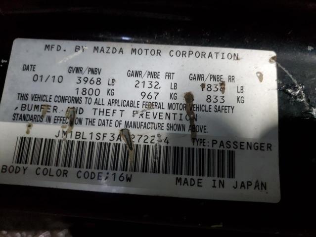 Photo 12 VIN: JM1BL1SF3A1272254 - MAZDA 3 I 