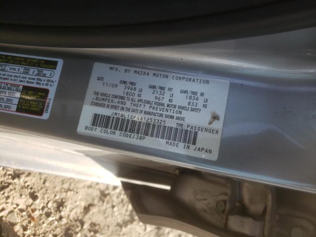 Photo 9 VIN: JM1BL1SF4A1253325 - MAZDA 3 I 