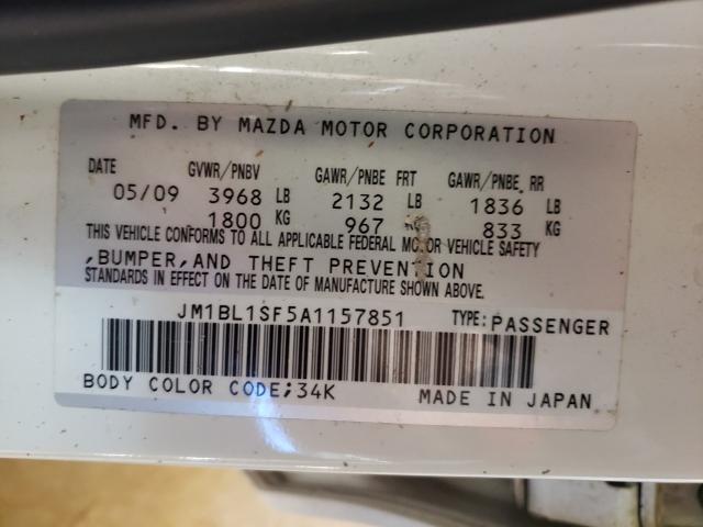 Photo 9 VIN: JM1BL1SF5A1157851 - MAZDA 3 I 