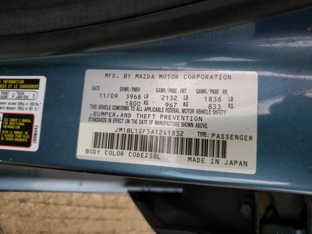 Photo 9 VIN: JM1BL1SF5A1241832 - MAZDA 3 I 