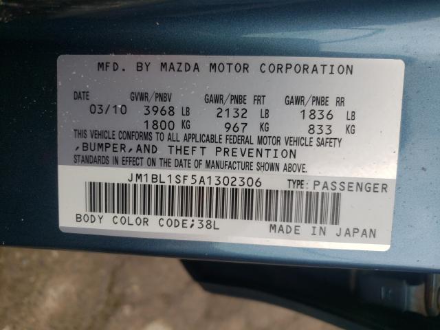 Photo 9 VIN: JM1BL1SF5A1302306 - MAZDA 3 I 