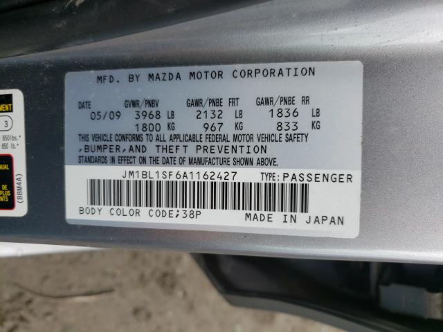 Photo 9 VIN: JM1BL1SF6A1162427 - MAZDA 3 I 