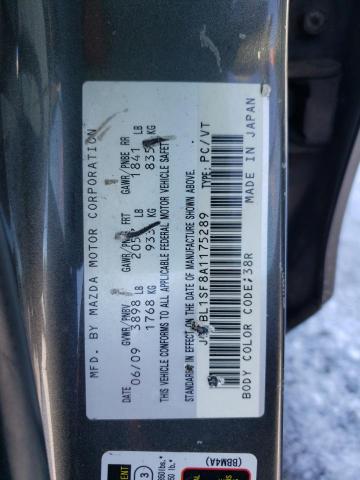 Photo 11 VIN: JM1BL1SF8A1175289 - MAZDA 3 I 