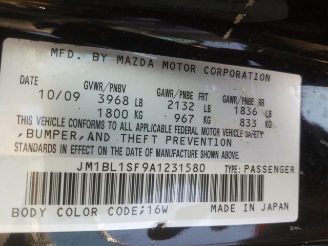 Photo 9 VIN: JM1BL1SF9A1231580 - MAZDA 3 I 