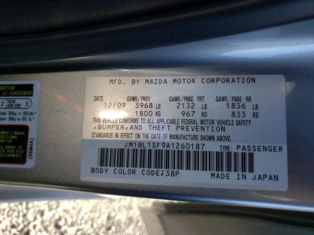 Photo 9 VIN: JM1BL1SF9A1260187 - MAZDA 3 I 