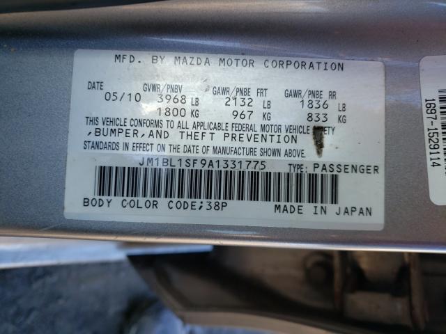 Photo 9 VIN: JM1BL1SF9A1331775 - MAZDA 3 I 