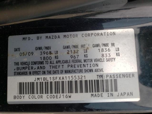 Photo 9 VIN: JM1BL1SFXA1155321 - MAZDA 3 I 