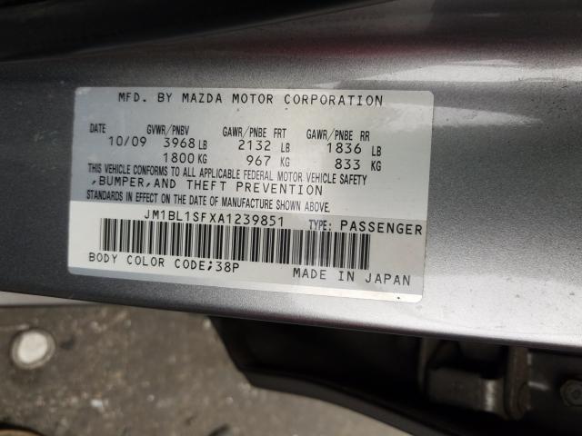 Photo 9 VIN: JM1BL1SFXA1239851 - MAZDA 3 I 