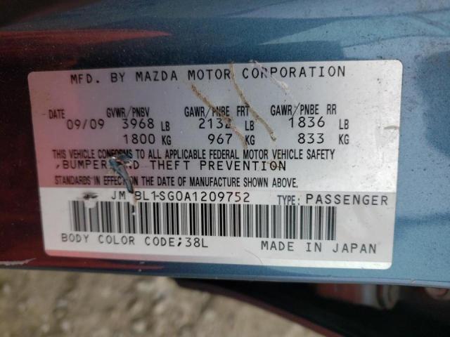 Photo 9 VIN: JM1BL1SG0A1209752 - MAZDA 3 I 