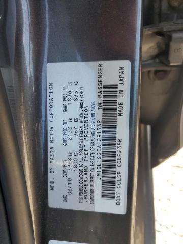 Photo 11 VIN: JM1BL1SG0A1291532 - MAZDA 3 