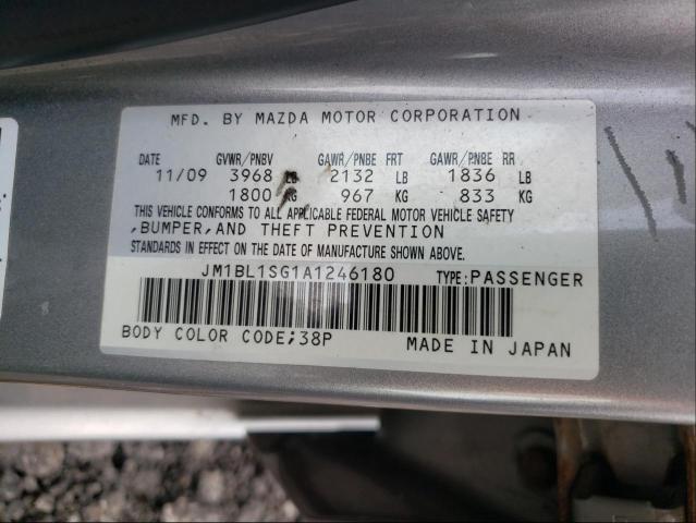 Photo 9 VIN: JM1BL1SG1A1246180 - MAZDA MAZDA3 