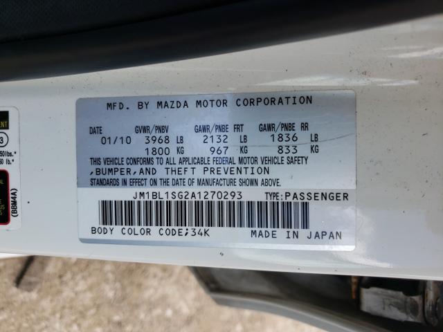 Photo 9 VIN: JM1BL1SG2A1270293 - MAZDA 3 I 